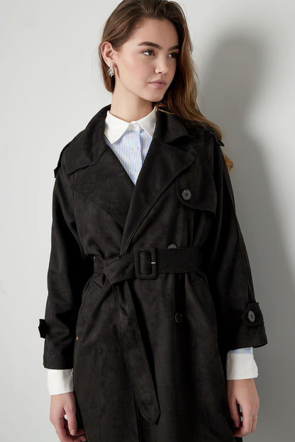 Isla Suede Trench - met elke outfit te combineren!