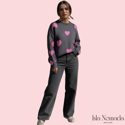 Isla Hearts - Trui van Wol in 5 kleuren
