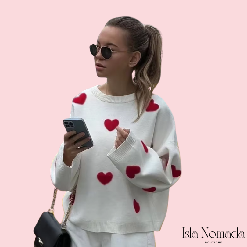 Isla Hearts - Trui van Wol in 5 kleuren