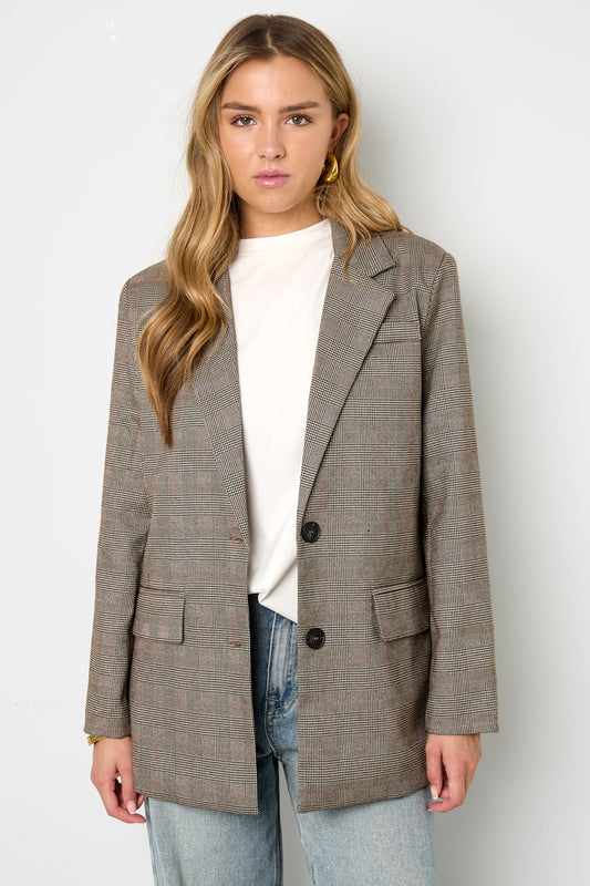 Isla Nomada – Timeless Check Blazer