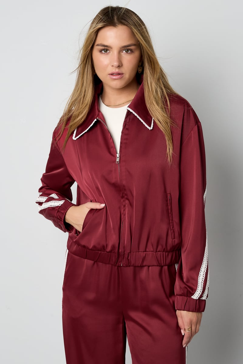 Satin Look Sporty Jacket