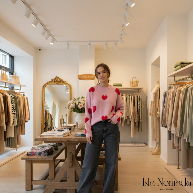 Isla Hearts - Trui van Wol in 5 kleuren