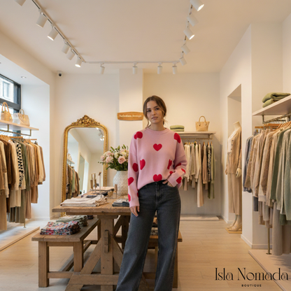 Isla Hearts - Trui van Wol in 5 kleuren