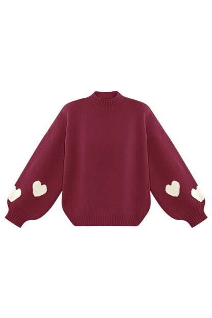 Comfort Heart Knit sweater