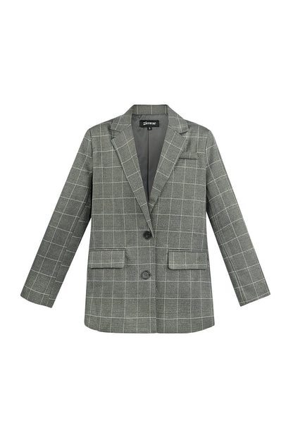 Isla Nomada – Timeless Check Blazer