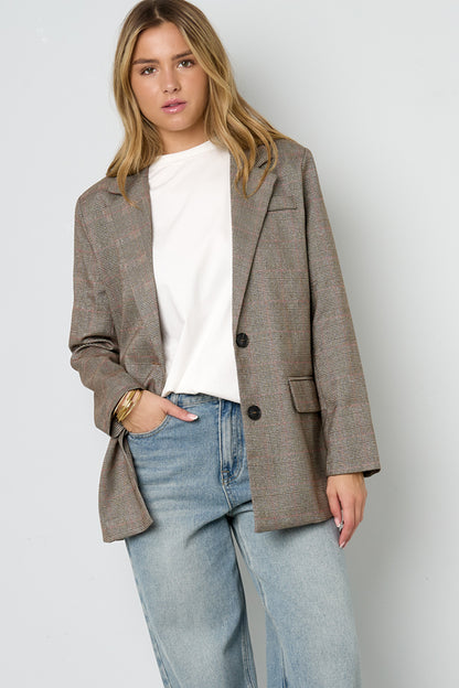 Isla Nomada – Timeless Check Blazer