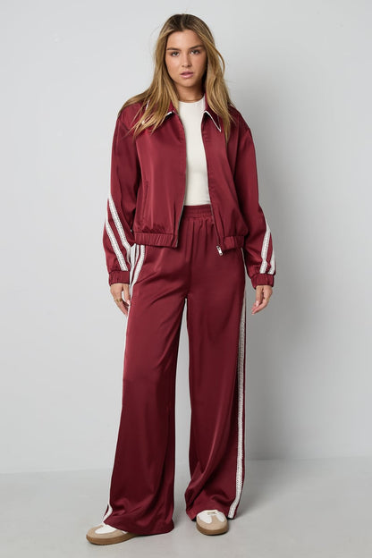 Satin Look Sporty Jacket