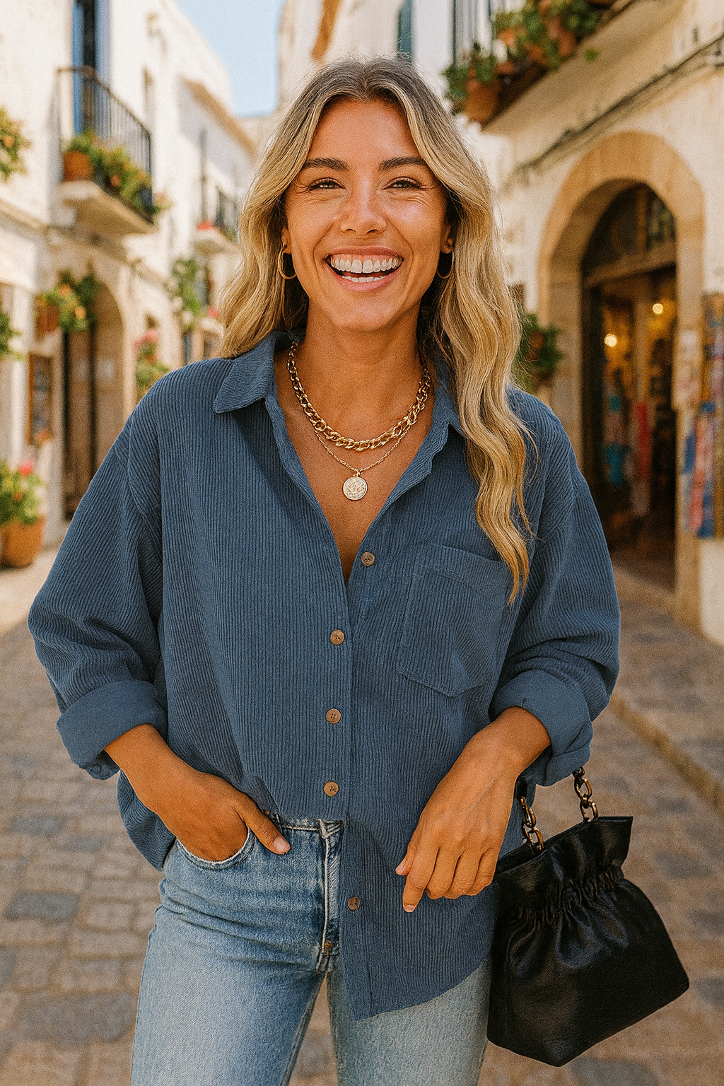 Isla Oversized Autumn Blouse