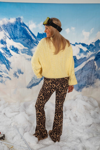 Hannah™ | Gele gebreide trui