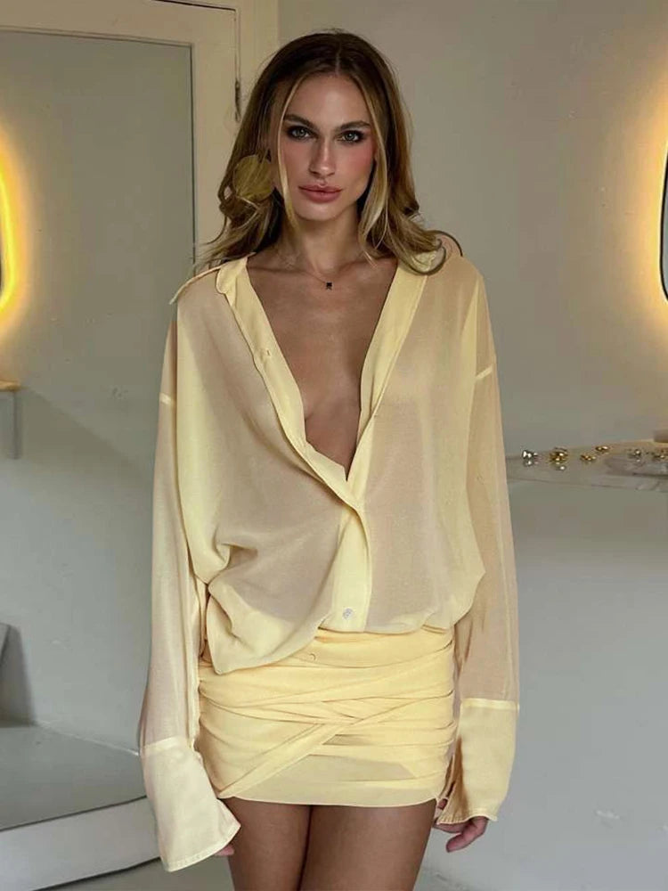 Ibiza Sunrise Co-Ord Blouse & Rok