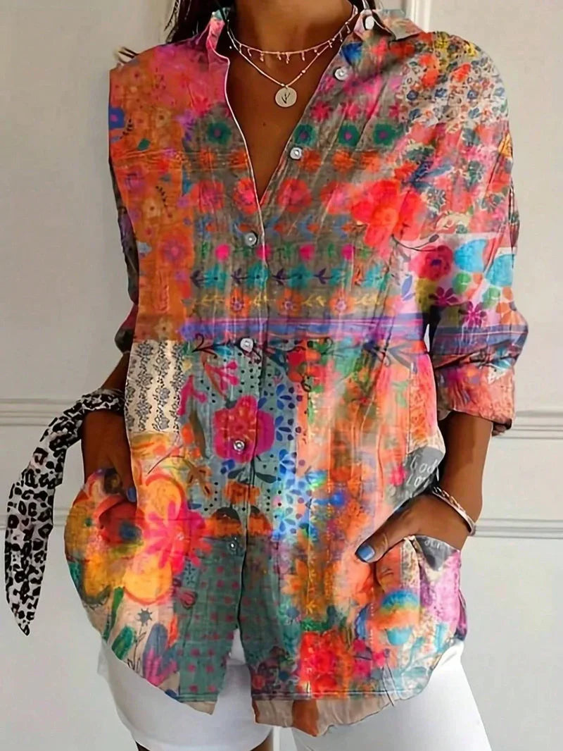 Flower Boho Blouse - Ibiza