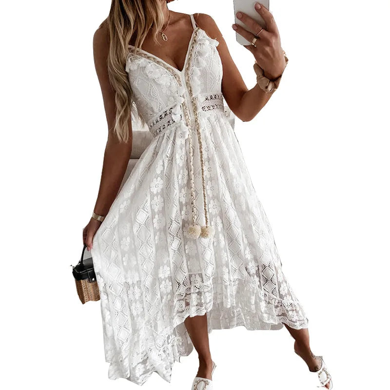 Boho White Dress - Ultimate Ibiza vibes
