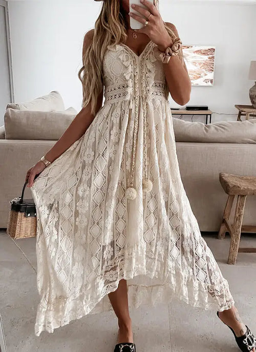 Boho White Dress - Ultimate Ibiza vibes