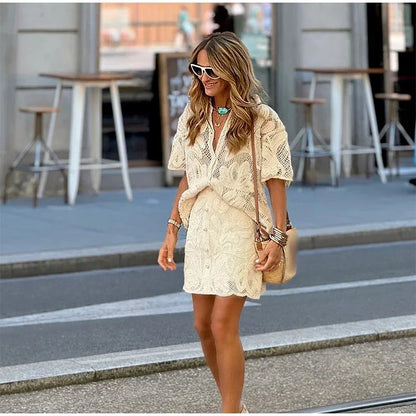 Isla Chiq - Set Blouse & Skirt