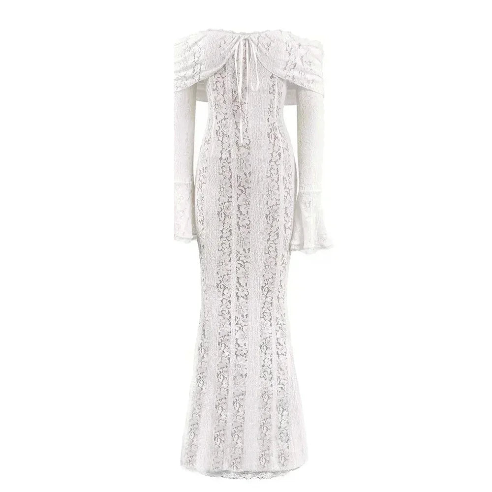 Suninheart White Off The Shoulder Dress 2025