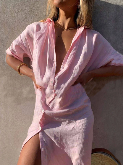 Holiday Shirt Dress – Licht en Elegant