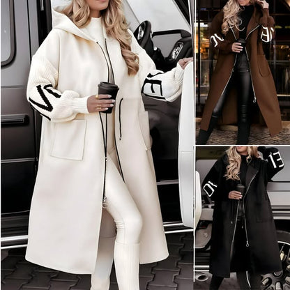 Isla Rosana Oversized Jacket met Capuchon