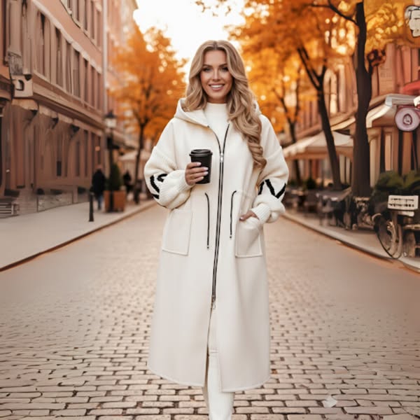 Isla Rosana Oversized Jacket met Capuchon