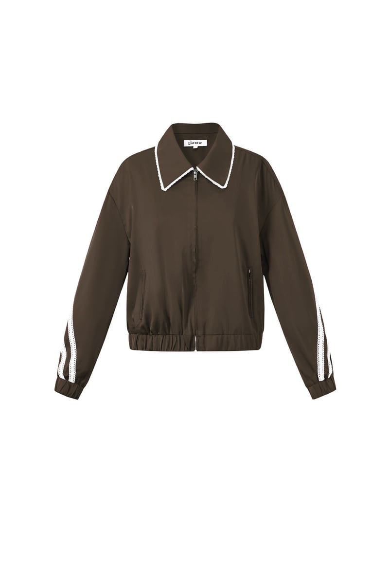 Satin Look Sporty Jacket