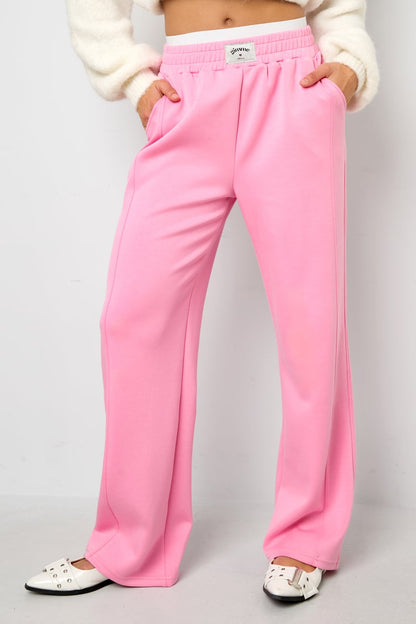 Polyester fiber (polyester) Straight pants Solid color Sporty All Fit  Clothes