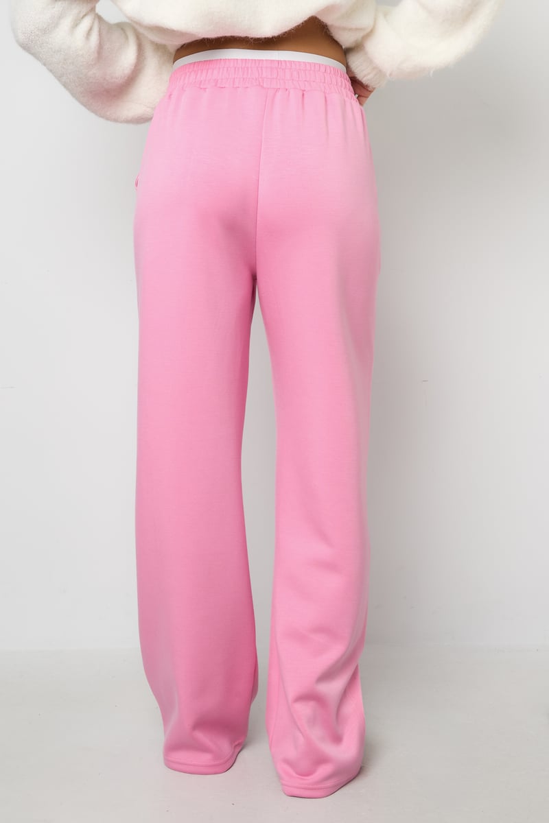Polyester fiber (polyester) Straight pants Solid color Sporty All Fit  Clothes