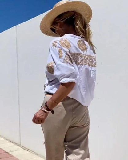 Isla Linnen Blouse - Summer Favorite