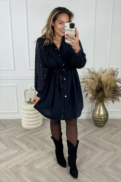 Isla Curvy Sleeves Dress