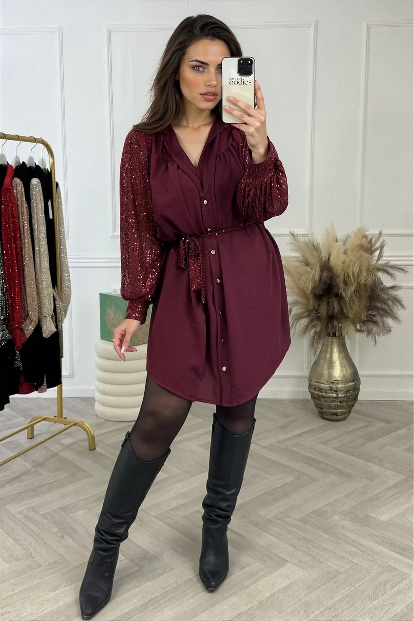 Isla Curvy Sleeves Dress